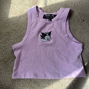 Forever 21 Pink Tank Top with Cartoon Detail